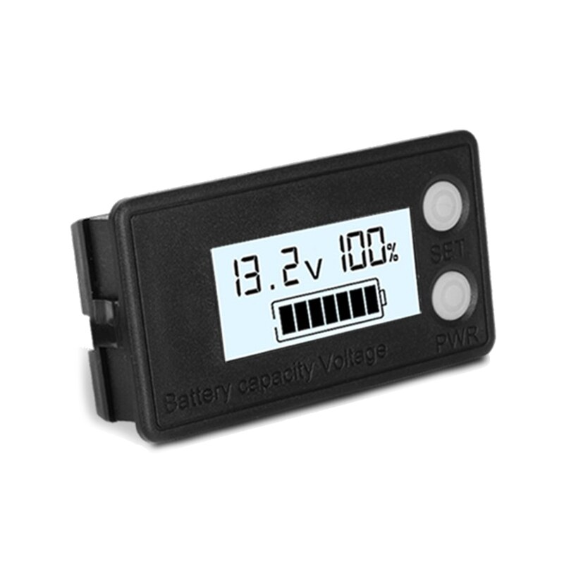 Display LCD Voltmetro Per Batteria, Universale 12V-48V, Impermeabile, Con Retroilluminazione Verde, Per Batterie Al Piombo