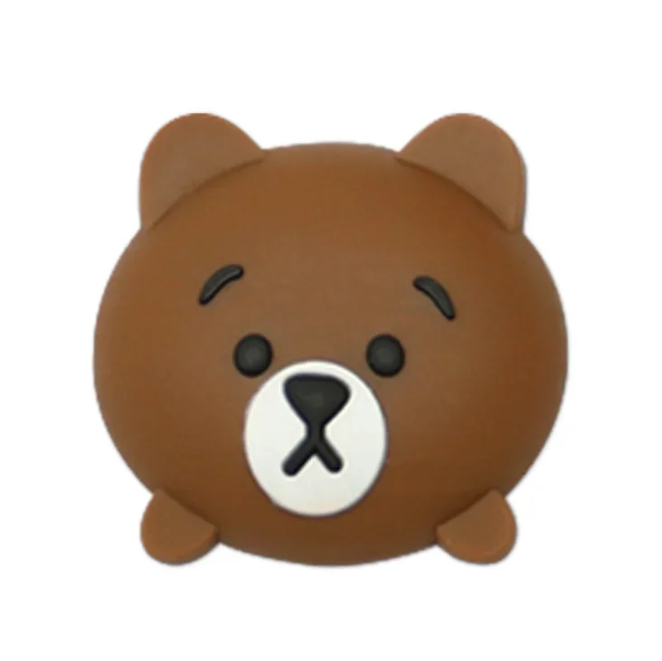 2 Stuks Muur Protector Deurklink Bumper Guard Stopper Anti-Slip Sticker Zelfklevende Rubber Leuke Dier Deur Crash pad Stopt