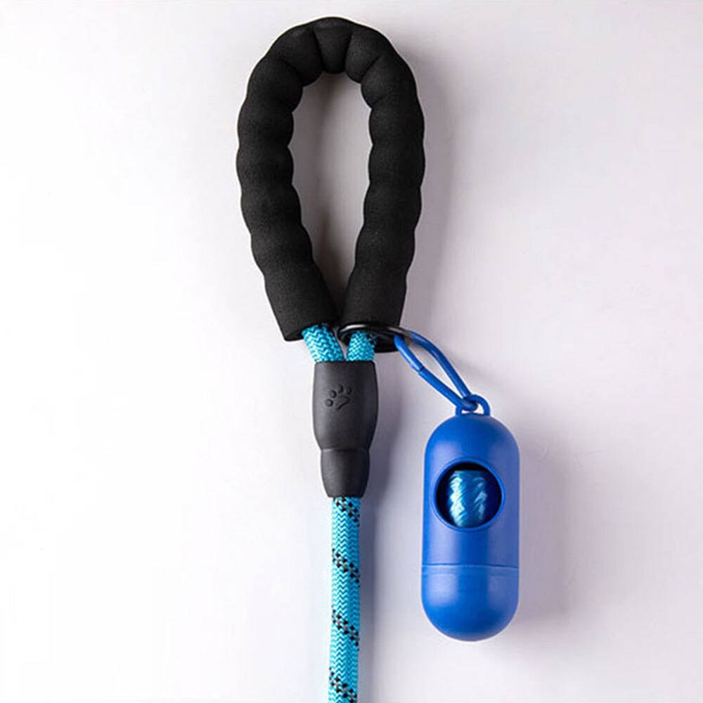 Durable Dog Leash Golden Retriever Medium Large Dog Collar Leash Reflective Lead Nylon Round Rope for Labrador Husky Rottweiler