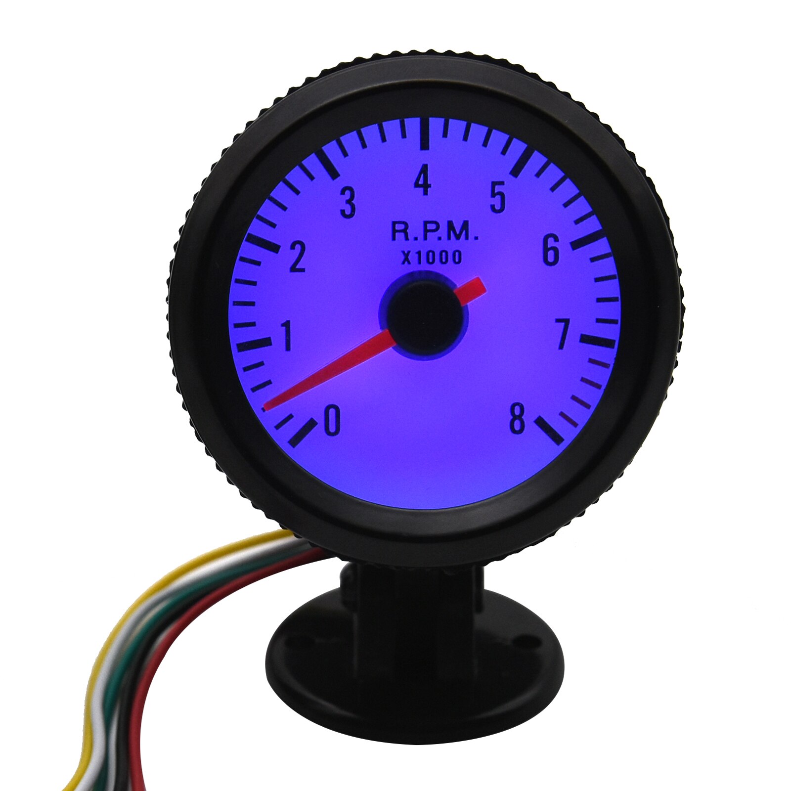 2&quot; 52mm Car motorcycle tachometer 12V Blue LED 0~8000 rpm meter Pointer tacho Gauge for motorcycle Truck / ATV tacometro from RU