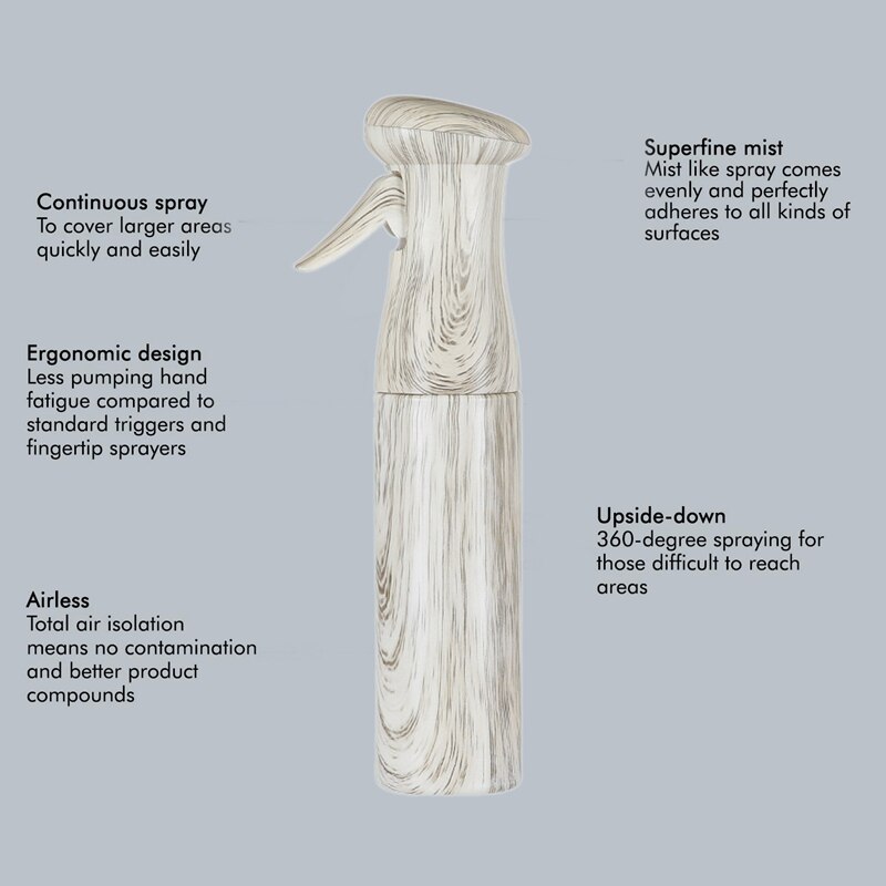 Haarspray fles ultra fijn continu water mist voor haarstyling reiniging plantenverneveling huidverzorging 250ml