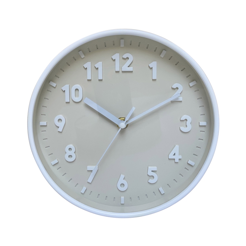 K1MF Moderne, einfache Wanduhr, 20,3 cm, Bonbonfarben, geräuschlos, für Zeituhren, Ornament für Zuhause, Schlafzimmer, freundlicher