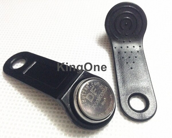 100 stuks dallas  ds1990a ds1990 f5 ibutton i-button 1990a-f5 elektronische sleutel ib tag kaarten fobs zwarte handgreep