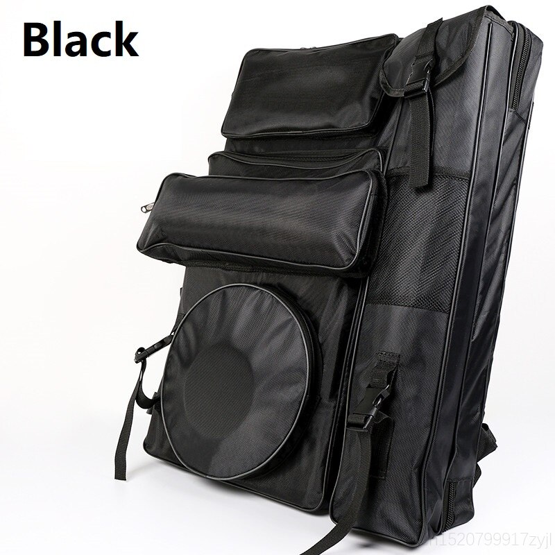 Grote Capaciteit 4K Canvas Kunstenaar Portfolio Carry Schoudertas Multifunctionele Tekentafel Tas Rugzak Tas Voor Kunst Levert: Black