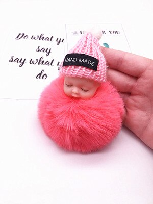 8cm Cute 16 Styles Baby Plush Toys Keychain Soft Stuffed Dolls Toy for Kids Children Baby Girls Christmas: C05