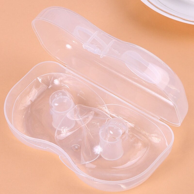 2Pcs Siliconen Tepel Protectors Moedermelk Voeden Moeders Tepel Schilden Bescherming Cover Borstvoeding Melk Tepelhoedje