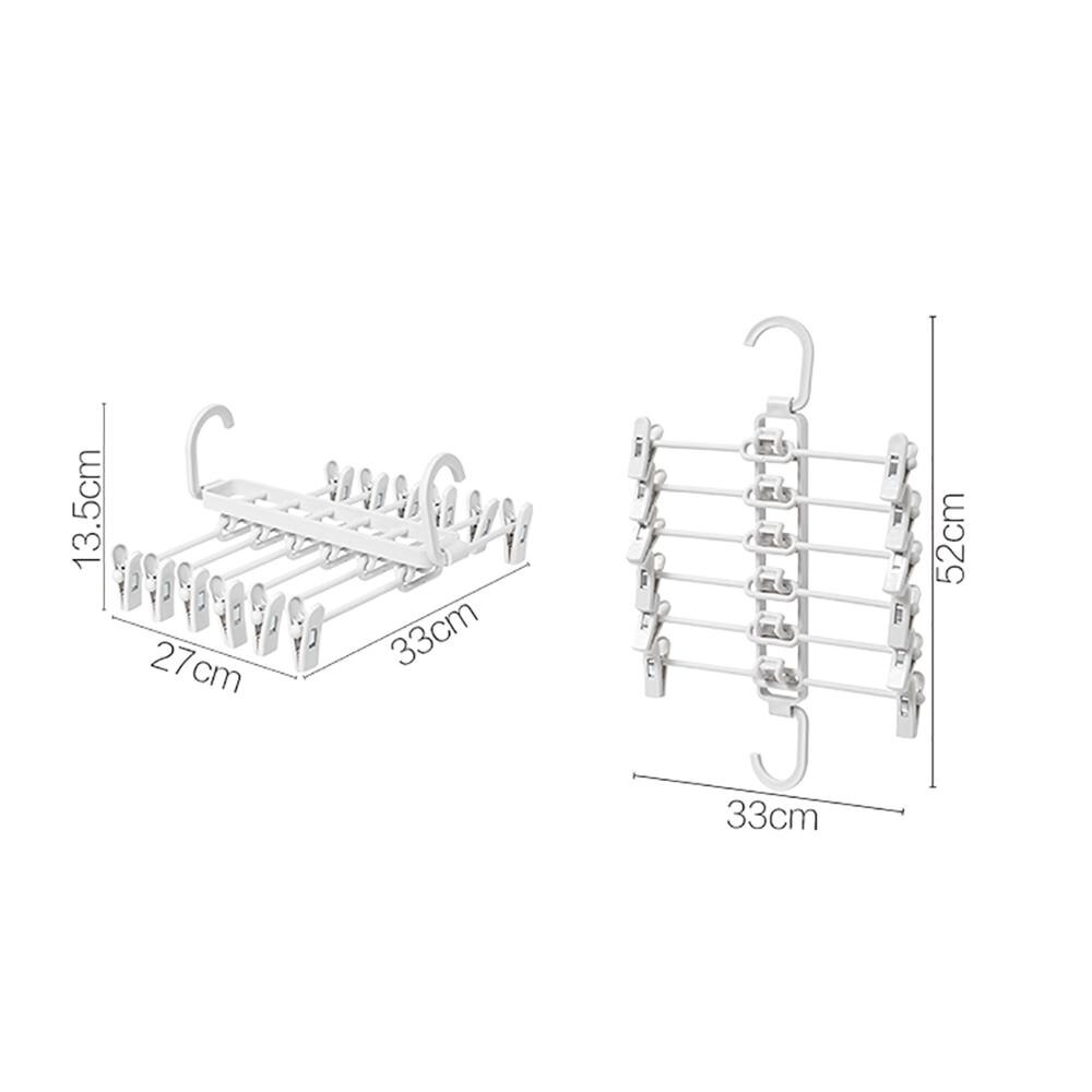 6 In 1 Multifunctionele Broek Rack Naadloze Kleding Magazijnstellingen Plastic Kleren Droog Rack Closet Organizer Broek