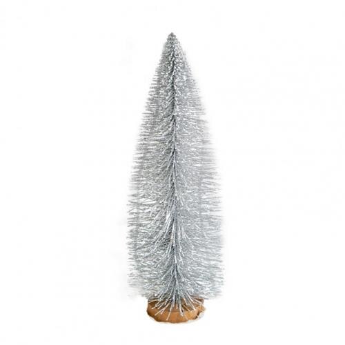 Mini sapin de noël de couleur rose Stable, décoration universelle, petit arbre de noël: Silver 25cm
