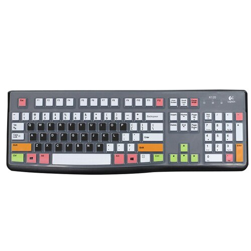 Keyboard Protection for Logitech K120 Keyboard MK120 Desktop Keyboard Protection Film Full Cover Button Cover Keyboard Cover: type6
