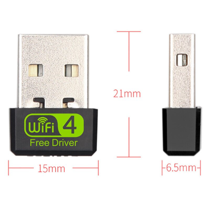 Usb wifi adapter ethernet lan trådløst 802.11n laptop dongle kort antena adaptador 2.4g wi fi mottaker wi-fi mini mbps
