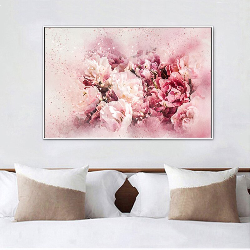 Nordic Abstrakte Kunst Wandbild - Gefallene Blätter Ölgemälde Auf Leinwand, 80x160 Cm