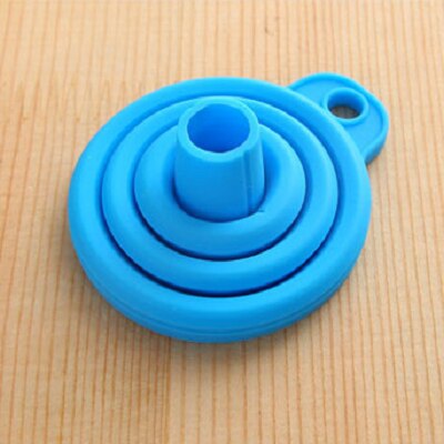Acessórios de cozinha funil plástico hangable funil para ferramentas de cozinha funil mini distribuidor distribuição óleo gadgets cozinha: Blue