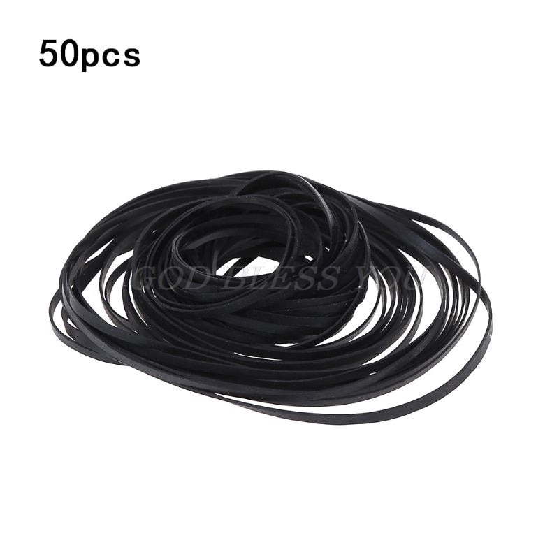 50Stck Universal- mischen Kassette Band Maschine Gürtel sortiert Gemeinsame Flache Gummi Gürtel für Recorder Walkman CD DVD Stock 2mm Breite