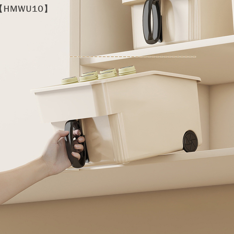 Gabinete alto de cocina, caja de almacenamiento con asa, aperitivos y artículos diversos, organización de almacenamiento, gabinete profundo, cesta de almacenamiento alta