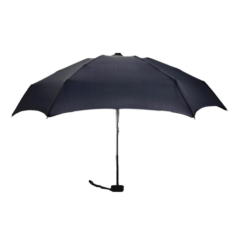 Mini Pocket Umbrella Men's Umbrella Windproof Folding Umbrellas Compact Rain Umbrella: Black