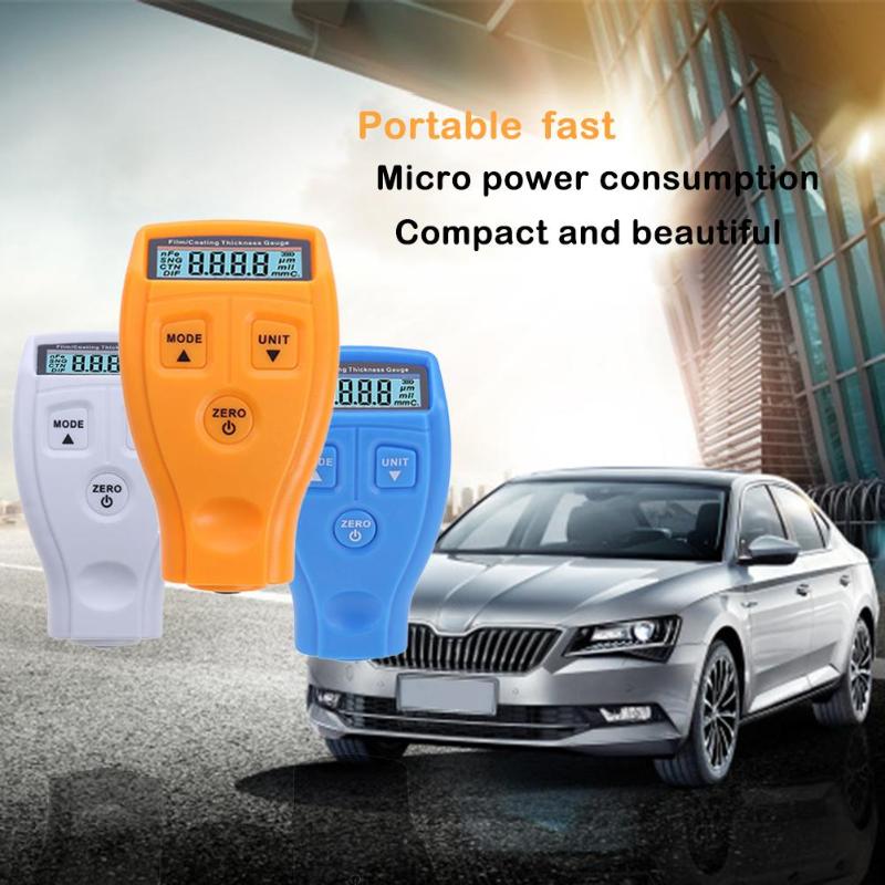 Medidor de espesor de pintura GM200 rm660 medidor de espesor de pintura de revestimiento de coche medidor de espesor de pintura LCD Digital Tester herramienta Mini portátil