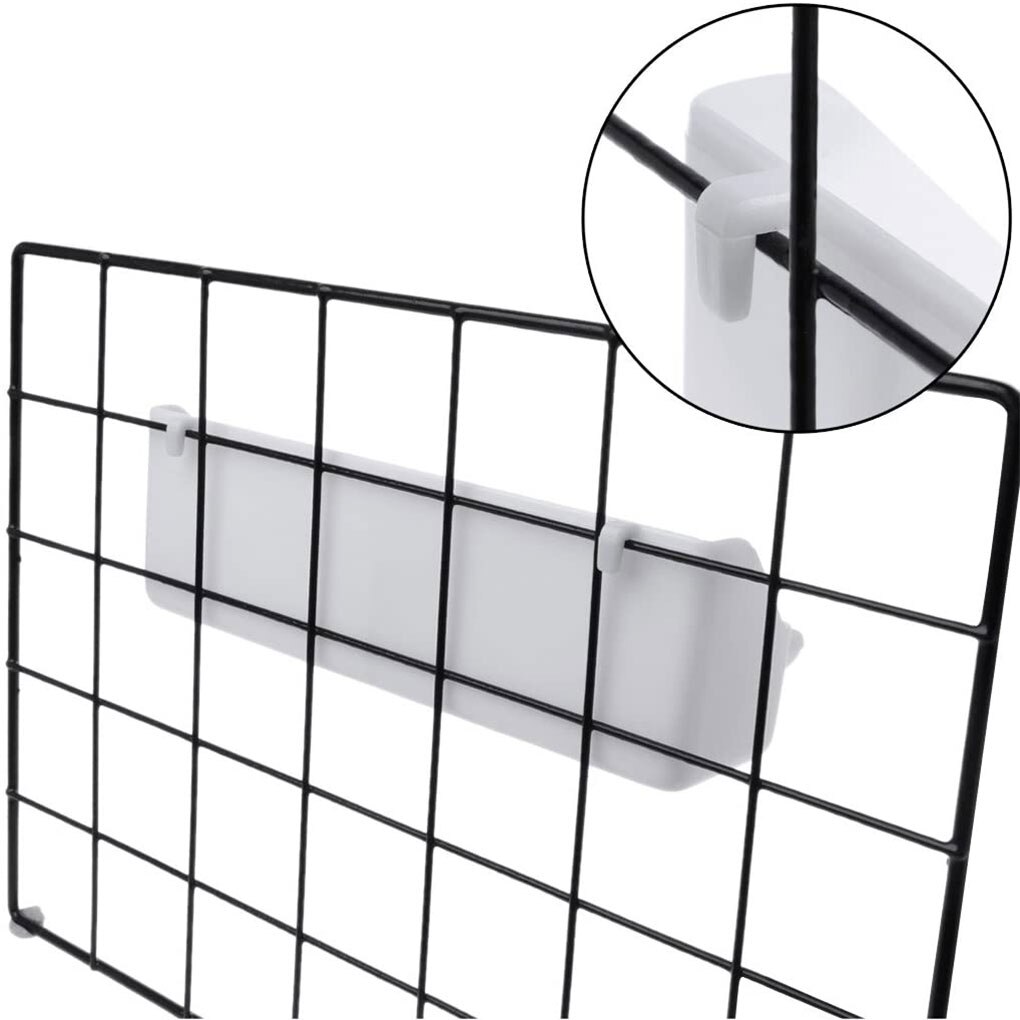 2Pcs Vogel Hängen Feeder mit Barsch Kunststoff Weiß Käfig Vogelfutter Box Feed Tasse Container