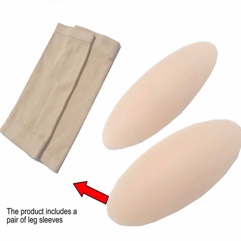 Silicone Leg Cover Bent or Thin Leg Silicone Calf Pad Body Beauty Self-adhesive Leg Pad