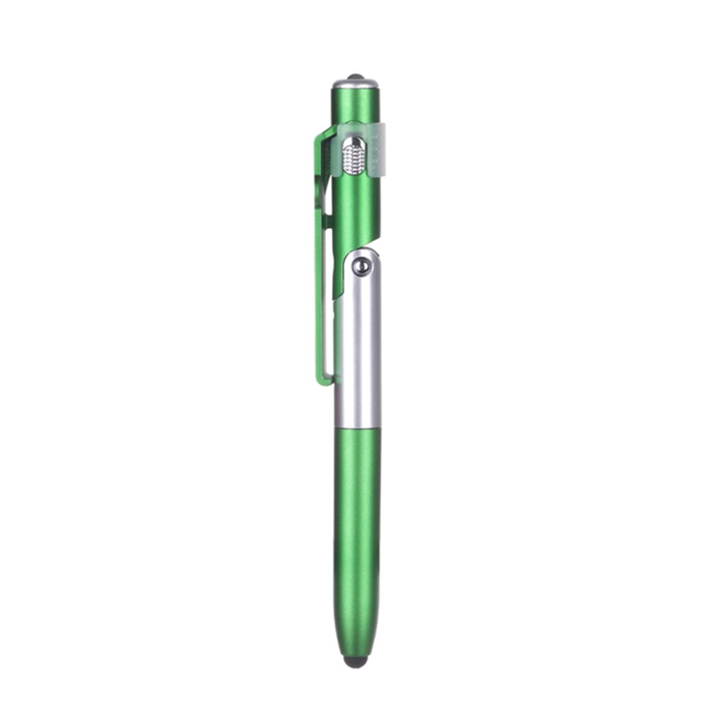 4 in 1 LED Folding Light Pen Multi-functional Touch Capacitance Ballpoint Pen Tablet Cellphone Universal Mini Capacitive Pen: Green