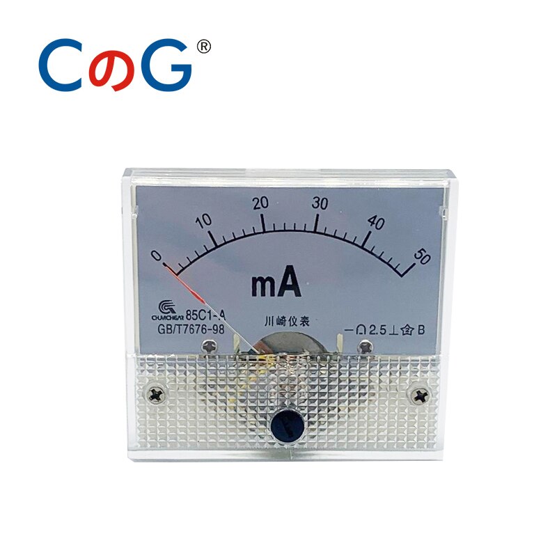 85C1 Ammeter dc Analog Meter Panel Pointer Type 1A 2A 3A 5A 10A 20A 30A mA μA AMP Gauge Current Mechanical Ammeters For Shunt