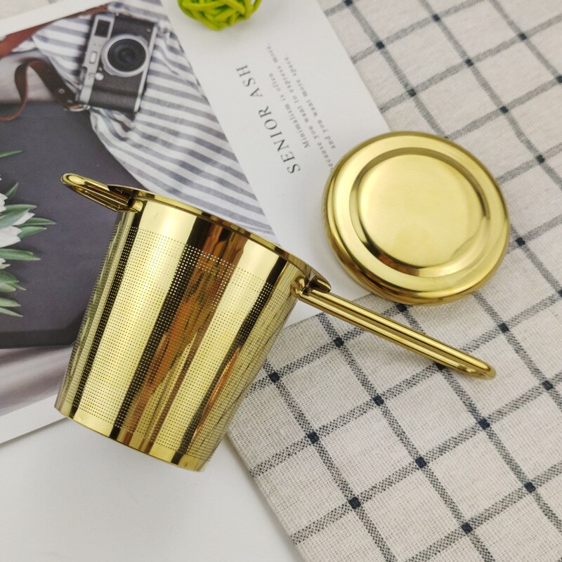 304 Stainless Steel Tea Infuser Clip Ball Shaped Tea Strainer Herb Spice Spoon Filter: Default Title