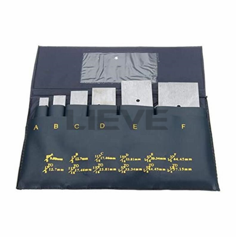 6pcs 3/8 to 2-1/4 Inch Adjustable Parallel Block Set Precision Steel Parallel Gauge Block Measurement Lathe Tools