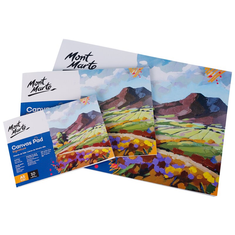 A3 / A4 / A5 blank oil painting canvas 10 sheets cotton canvas this acrylic oil painting canvas pad art supplies