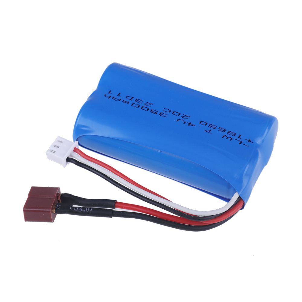 Verbesserter 7,4 V 3500 mAh 2S Li-Ionen-Akku, T-Stecker und Ladegerät für SCY-16101PRO SCY-16102PRO SCY-16103PRO SCY-16201PRO R/C-Autoteile