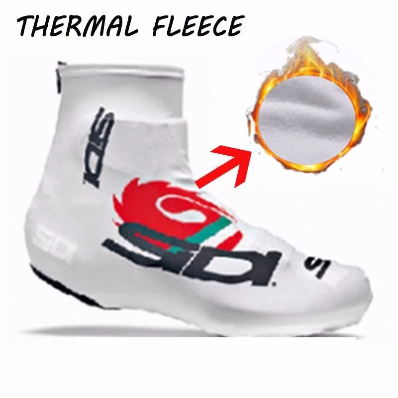 6 kleuren fleece thermische winter fietsschoenovertrek sneaker fiets overschoenen racefiets mtb winter warme fietsschoenovertrek