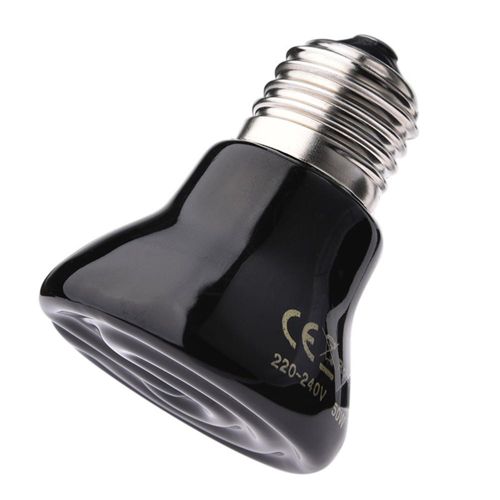 Far Infrared Pet Heating Lamp Ceramic Heating Lamp Steaming Heating Lamp Black Ceramic 25W / 50W / 75W / 100W Small Animal Heati