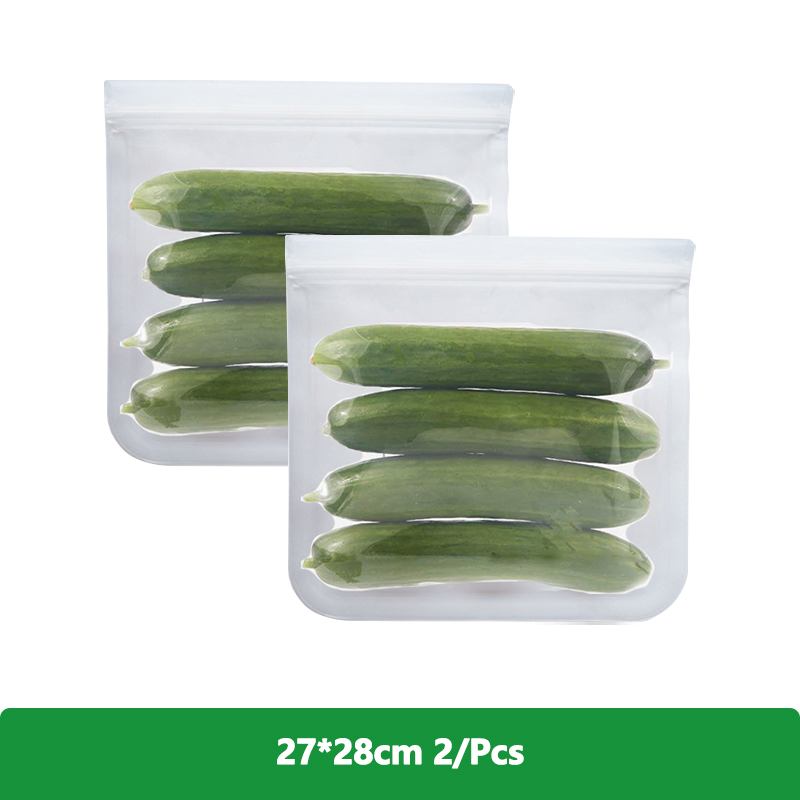 1/2/3/5Pcs Reusable Food Freezer Bags Leakproof Silicone Ziplock Bags BPA Free Meat Fruit Veggies Storage Bag Dishwasher Safe: Burgundy