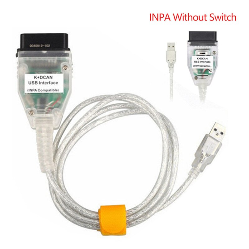 OBD2 For BMW INPA K+CAN With Switch OBD2 Coding Diagnostic Cable INPA K+DCAN Support FTDI FT232RL Chip Diagnostic Test Tools: line without switch