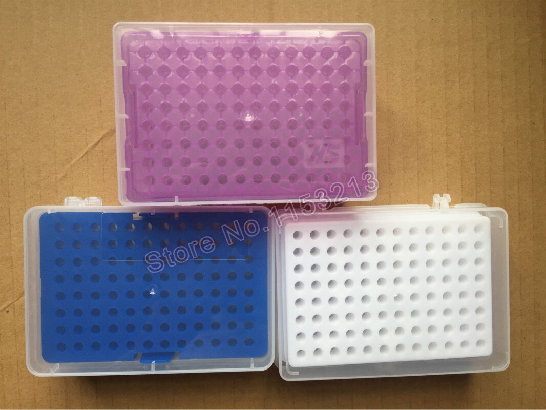 Plastic pipet tips box import 96 vents voor 10ul chemische biologische laboratorium pipet tip cartridge voor 10ul Verlengd