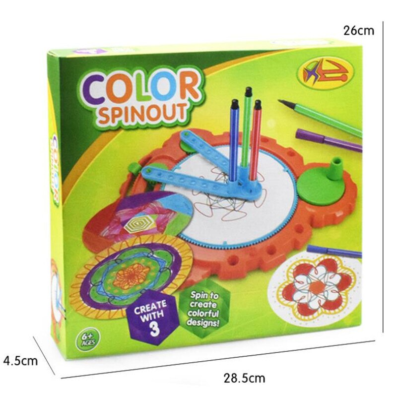 Plastic Spirograph Drawing Toy Set Spiral Pen Educational Stationery Educational Toys For Children