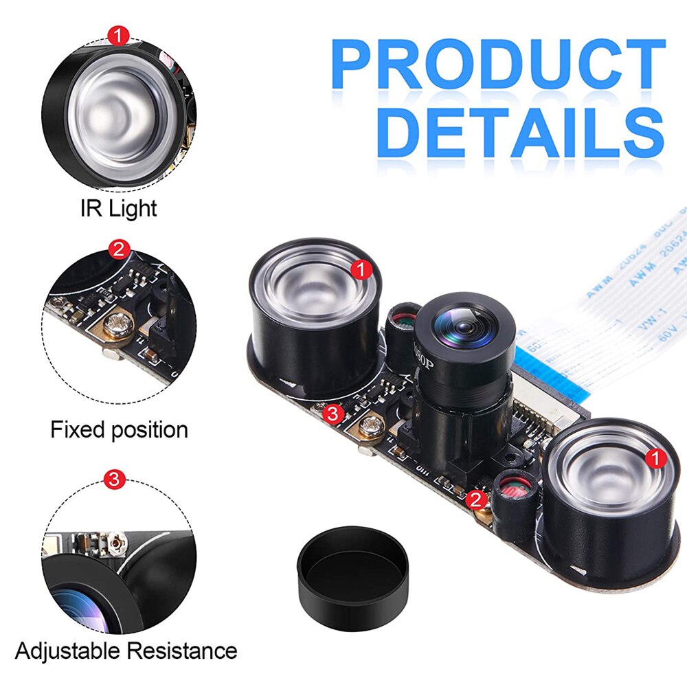 Zero Light Camera Raspberry Pi 4 Night Vision Camera 5MP 1080P Video... – Grandado