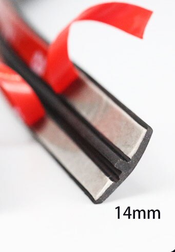 19/14Mm Auto Dak Rand Flexibele Voorruit Zonnedak Rubberen Afdichting Trim Voorruit Afdichting Waterdichte Strip Adhesive: 14mm  4.5M 15Ft