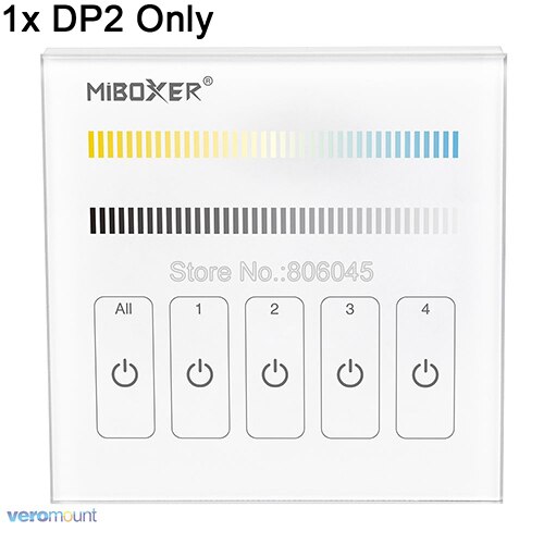 MiBOXER DC12-24V DL5 mando a distancia DALI IEC62386 señal de 180W/12V 360W/24V 5 en 1 atenuación/RGB/RGBW/RGBWW/AAC controlador de tira LED: DP2 Only