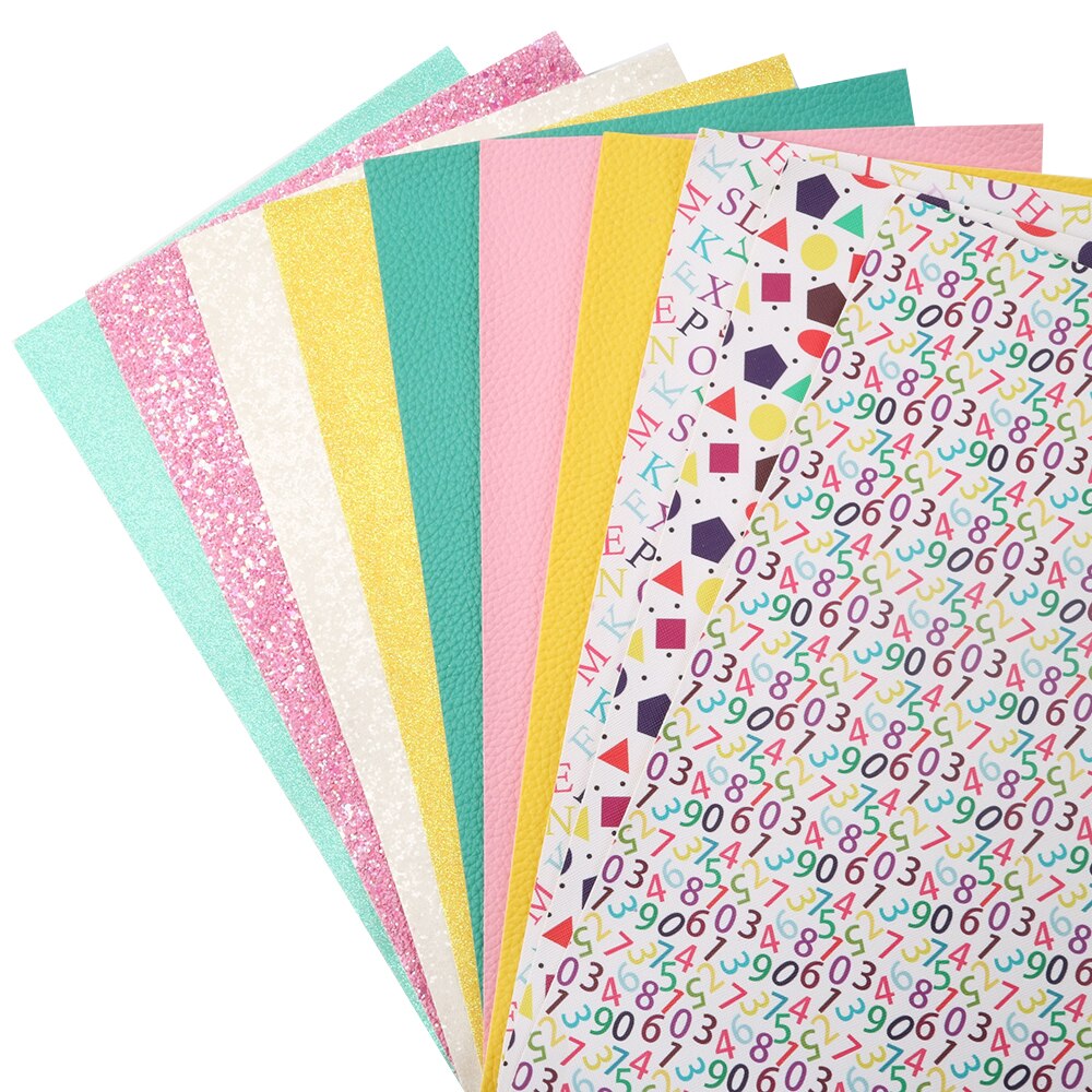 Tela de cuero sintético de imitación para lazos, 20x33cm, Material hecho a mano, 1Yc10557