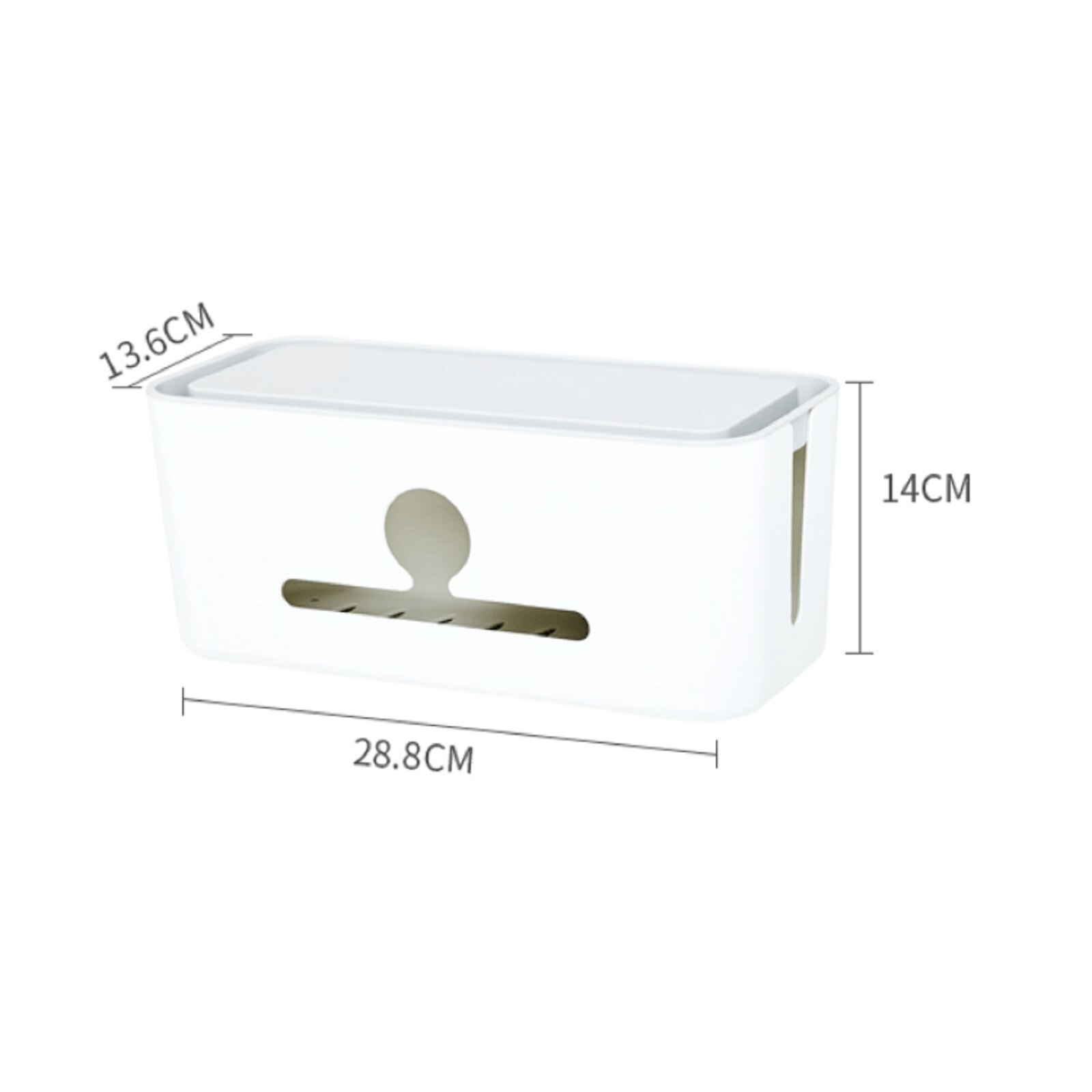 40# Cable Storage Box Charger Wire Management Power Strip Wire Case Anti- Dust Charger Socket Organizer Network Line Storage Bin