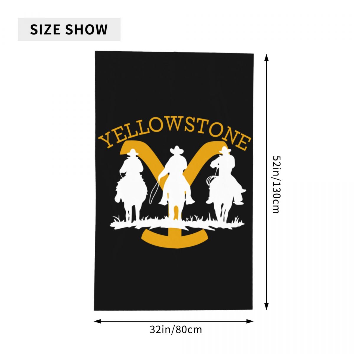 Yellowstone Grote Badhanddoek Snel Droog Strand Sjaal Badhanddoek Voor Zwemmen Badkamer Thuis Unisex, 52in X 32 In