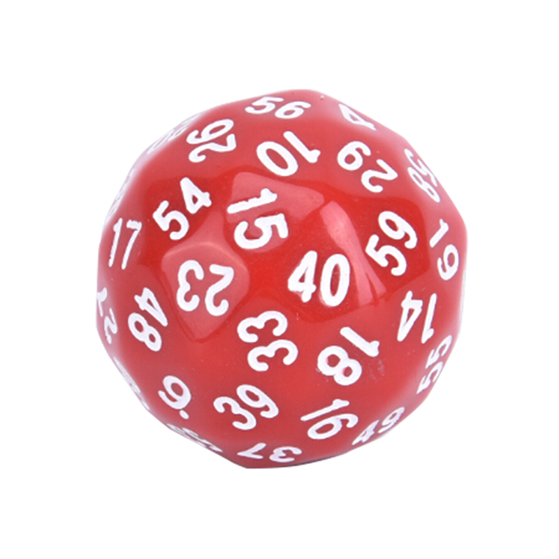 50pcs 10pcs 1pcs Acrylic Carved Pattern Dice 6-sides Accessories Colorful Dice Digital Game Dice: red 1pc