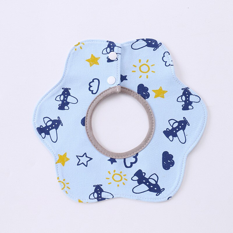 Cotton Baby Boys And Girls Feeding Burp Cloths 360 degrees Rotating Baby Bibs Towel Cute Bandanas Scarf Children Cravat Stuff: 17