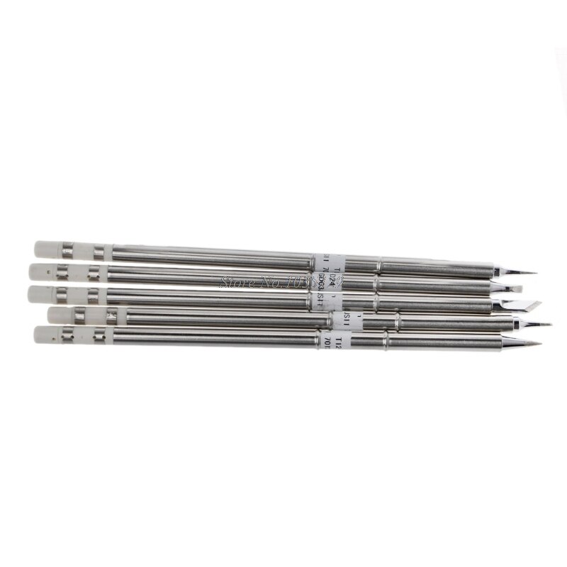 5 Pcs T12 Serie Soldeerbout Tips Voor Hakko FX951 Bakon 950D Soldeerstation Rental &