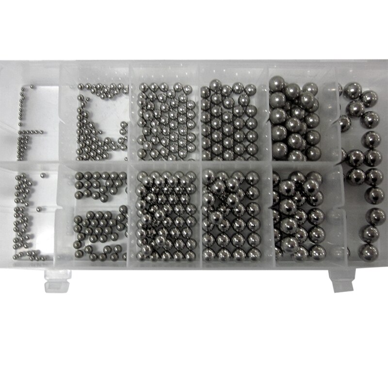 430pcs/set Goliath Industrial Stainless Steel Chrome Balls Ball Bearing Assorted for Bicycles Bearings