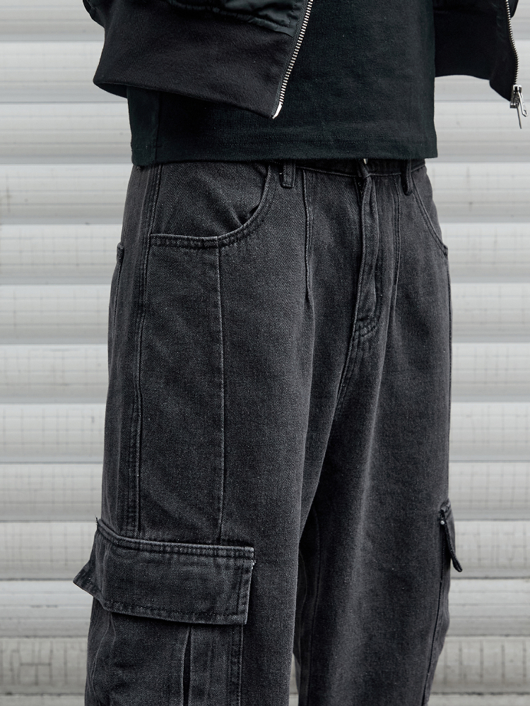 Y2k nuevos pantalones vaqueros holgados para hombre, pantalones Harajuku de Hip Hop, pantalones vaqueros de pierna ancha, ropa de calle para hombre, pantalones Cargo coreanos de gran tamaño