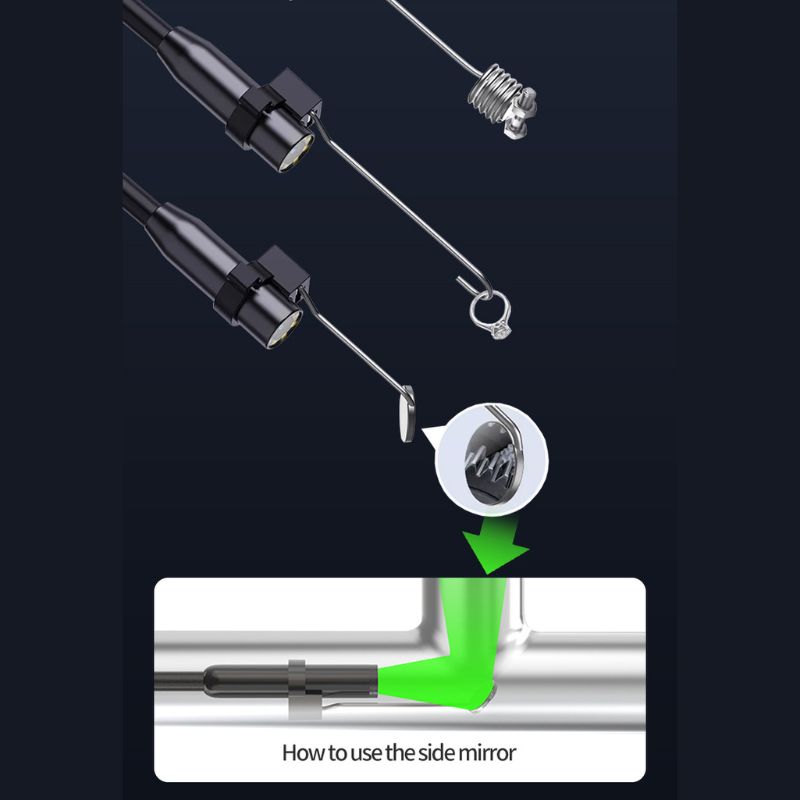 Caméra endoscopique HD 8.0 P, 1080 pouces, IP6, étanche, 4.3mm, 1m/5m/10m/15m/20m/30m/50m, pour l'inspection des canalisations de voiture, 2600mAh