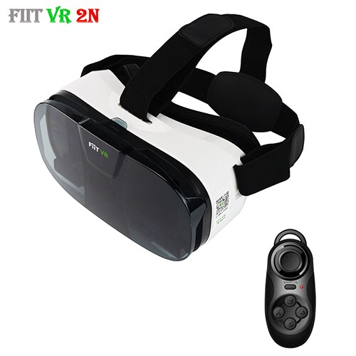 Fiit 2n VR réalité virtuelle jeu vidéo modèles Smartphone 3D lunettes casque lunettes Google carton casque pour téléphone 4-6': 032 Gamepad