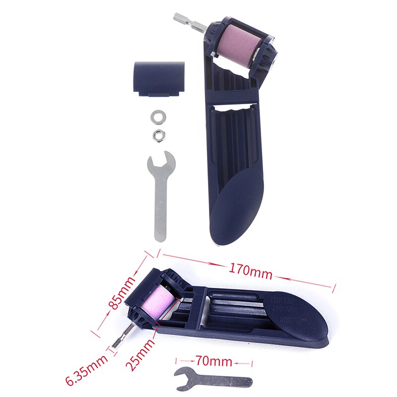 1set Portable 2-12.5mm Drill Bit Sharpener Corundum Wheel Drill Sharpener Grinding Wheel For Tools For Drill Sharpener