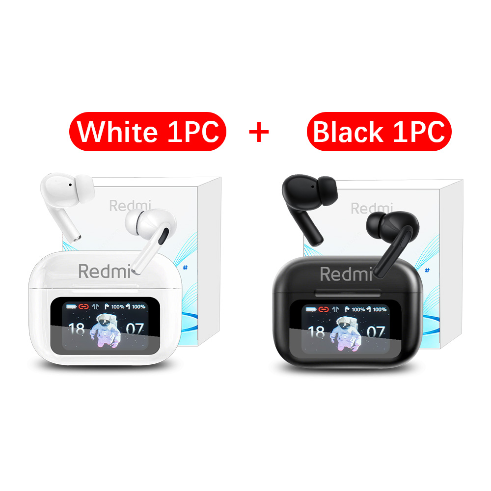 XIAOMI Redmi Bluetooth Earphones Touch Screen TWS Wireless Headphones Wireless 5.3 Headset ANC Noise Reduction Earbuds HD Mic: Multi-color