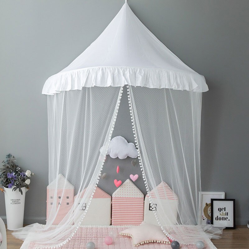 INS Nordic Children's Tent Pink Princess House for Children Indoor Girl's Tent for Kids Crib Canopy Net Tents Teepee Room Decor: QC0073-5